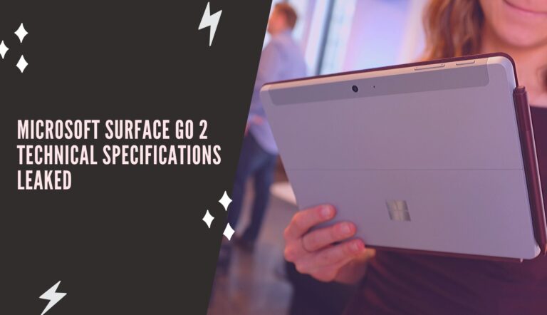 microsoft surface go 2 technical specifications leaked