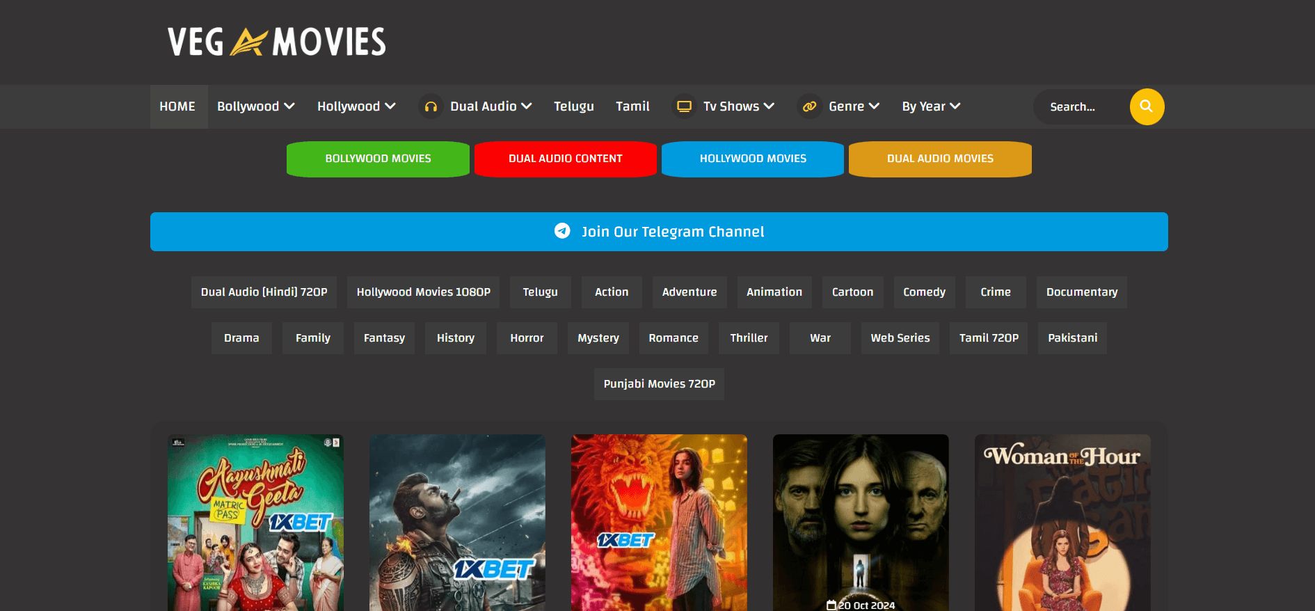 vegamovies website